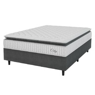 Cama Box Colchão Casal com Molas Ensacadas City Pillow Top 138x188cm - Conforto Premium com Design Moderno - imagem 2