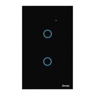 Interruptor Smart Zinnia 2 Botões: Controle sua Casa com Alexa e Toque Moderno | ZNS-I2B-BK01 - imagem 1