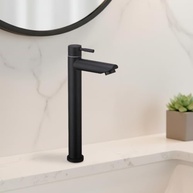 Torneira de Mesa para Banheiro Bica Alta 1/4 Volta Aço Inox 304 Elegance Beltempo - Preto Fosco - imagem 4