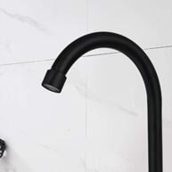 Torneira de Bancada Aço Inox Preto Fosco – Giro 360° para Cozinha - imagem 1