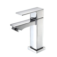 Torneira de Banheiro Quadrada Luxo 1/4 Volta em Aço Inox Cromado - Design Moderno para Pia e Bancada - imagem 2