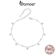 Tornozeleira Prata 925 Bamoer: Elegância e Brilho! - imagem 1