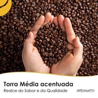 Café Gourmet Grãos 100% Arábica 1kg Torra Média Acentuada - Cultivo de Altitude no Sul de Minas Guaxupé - Sabor Equilibrado Aroma Envolvente Graos Selecionados - imagem 4