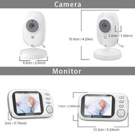 Babá Eletrônica 3.5" HD 720P com Tela, Áudio Bidirecional e Visão Noturna - Segurança Total para Seu Bebê - imagem 3
