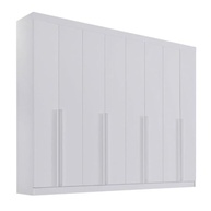 Guarda-Roupa Casal 8 Portas Império Branco – Design Moderno e Espaço Total - imagem 4