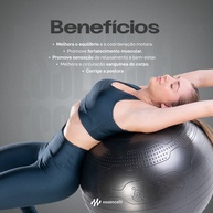 Bola de Pilates 65cm EssenceFit: Fortalecimento Total! - imagem 2