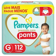Fralda Pampers Premium Care Pants G - Conforto Total para Bebês Ativos - imagem 1