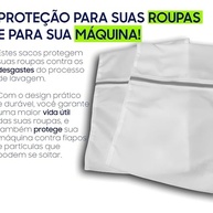 Kit 5 Sacos para Lavar Roupas Delicadas - Proteção Total com Zíper Reforçado | Ideal para Roupas Íntimas e Tecidos Fino - imagem 5