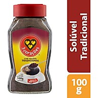 Café Solúvel 3 Corações Tradicional 100g: Sabor Intenso - imagem 4