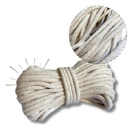 Corda para Secador de Roupas 100% Algodão 15m x 5mm - Trançada Resistente e Durável - imagem 1