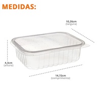 48 Potes Plástico Descartável Transparente - Ideal para Doces, Marmitas Fit e Armazenamento - imagem 3