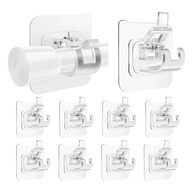 Suporte Adesivo para Varão de Cortina Transparente - Kit com 10 Unidades Sem Furos - imagem 2