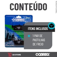 Pastilha de Freio Traseira Cobreq para Honda NX 400 Falcon e XRE 300 (Sem ABS) - imagem 3
