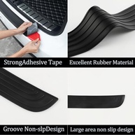 Protetor de Para-choques Traseiro SINGARO Universal 105cm - Proteção Anti-Risco para seu Carro - imagem 4