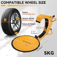 Bota de Trava de Roda Universal Antifurto - Segurança Reforçada para Trailers, Caminhões e Campistas - imagem 3
