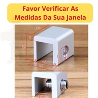 Kit 2 Trava Fechadura com Chave para Porta e Janela em Liga de Alumínio - Segurança Infantil e Anti-Roubo - imagem 5