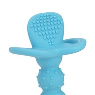 Colher de Silicone Nuby com Travas de Segurança Azul - Proteção e Conforto para Bebês - imagem 4