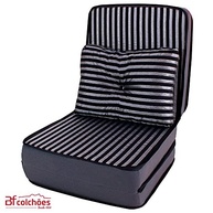 Puff Colchonete Dobrável 3 em 1 com Travesseiro - Conforto Versátil para Casa e Viagem - imagem 4