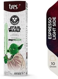 Cápsula de Café Espresso Star Wars Mestre Yoda TRES 3 Corações 10 unid - imagem 3