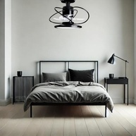Ventilador de Teto Treviso Preto com LED e Controle Remoto - Iluminação e Refrescância em Um Só Produto - imagem 3