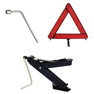 Kit Essencial para Emergências: Macaco Joelho, Chave de Roda 17mm e Triângulo de Segurança Universal - imagem 2