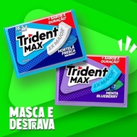 Chiclete Trident Max Hortelã Fresca Sem Açúcar - Caixa com 14 unid. de 16,5g - imagem 1