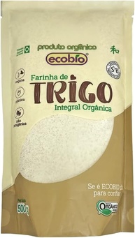 FARINHA DE TRIGO INTEGRAL ORGANICA 500G - imagem 1