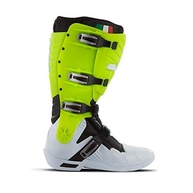Bota Motocross Articulada Jett Hi-Vis Branco/Verde: Segurança e Conforto para suas Trilhas! - imagem 2