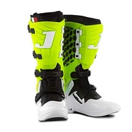 Bota Motocross Articulada Jett Hi-Vis Branco/Verde: Segurança e Conforto para suas Trilhas! - imagem 1