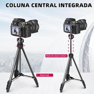 ULANZI MT-51: Tripé 2 em 1 para Câmera e Smartphone com Cabeça 360° e Suporte Integrado - imagem 4