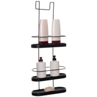 Porta Shampoo Triplo Aramado Preto para Box de Banheiro - Organização Elegante e Prática - imagem 1