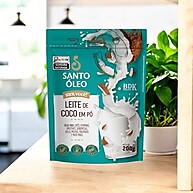 Leite de Coco em Pó Santo Óleo: Sabor Tropical Puro 200g - imagem 2