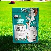Leite de Coco em Pó Santo Óleo: Sabor Tropical Puro 200g - imagem 1