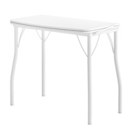 Mesa Dobrável Branca com Tampo em MDP e Tubos de Aço - Ideal para Espaços Pequenos - imagem 1
