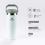 Tumbler Térmico Flip Straw Stanley 887ml - Mantenha Sua Bebida Gelada por Até 12 Horas - imagem 5