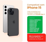 Carregador Turbo Tipo C 30W Ultra Rápido: Fonte + Cabo Reforçado para Samsung, iPhone 15/16 Pro Max e Android - imagem 5