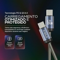 Carregador Veicular Turbo 60W USB-C + USB 3.0: Carga Ultra Rápida e Segura - imagem 5