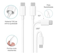 Cabo USB-C 60W Branco Reforçado: Carregamento Turbo Rápido para Samsung, iPhone 15/16, Xiaomi e Mais - imagem 4
