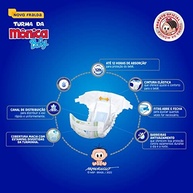 Fralda Turma da Mônica Baby Jumbo M - 28 Unidades com Tecnologia Qu4troSec - imagem 5
