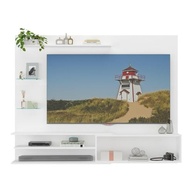 Painel para TV até 65" com 1 Porta e Prateleiras Multimóveis MP1064 - Design Moderno em Branco - imagem 5