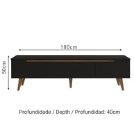 Rack para TV com Pés Palito Reims - Design Moderno e Resistente da Madesa - imagem 4