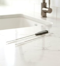 Kit Escova para Canudos Reutilizáveis Twibex Cinza - Limpeza Fácil e Sustentável - imagem 2