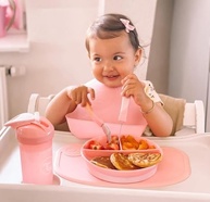 TwistShake Click Conjunto de Tapete e Prato Rosa Pastel - Seguro, Prático e Livre de BPA | 6+ Meses - imagem 2