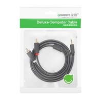 Cabo Ugreen 3.5mm Macho para 2 RCA Macho 5 Metros: Som de Alta Fidelidade em Casa! - imagem 4