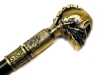 Bengala Com Adaga Embutida Caveira Dourada - Estilo e Segurança em um Único Item - imagem 2