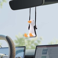 Dê um Toque Divertido ao Seu Carro: Enfeite de Pato Balançando para Retrovisor! - imagem 4