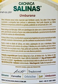 Cachaça Salinas Umburana 1L - imagem 1