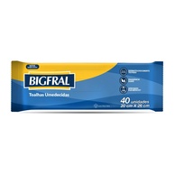 Toalhas Umedecidas Bigfral 40 Unidades - Extra Macias e Dermatologicamente Testadas - imagem 1