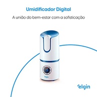 Umidificador de Ar Elgin Digital Inteligente 2,5L Branco/Azul Bivolt - Controle Total da Umidade - imagem 4