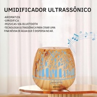 Novavida Umidificador com Aromaterapia, Luz LED e Conexão Bluetooth - Tecnologia Ultrassônica para Ambientes Saudáveis - imagem 4